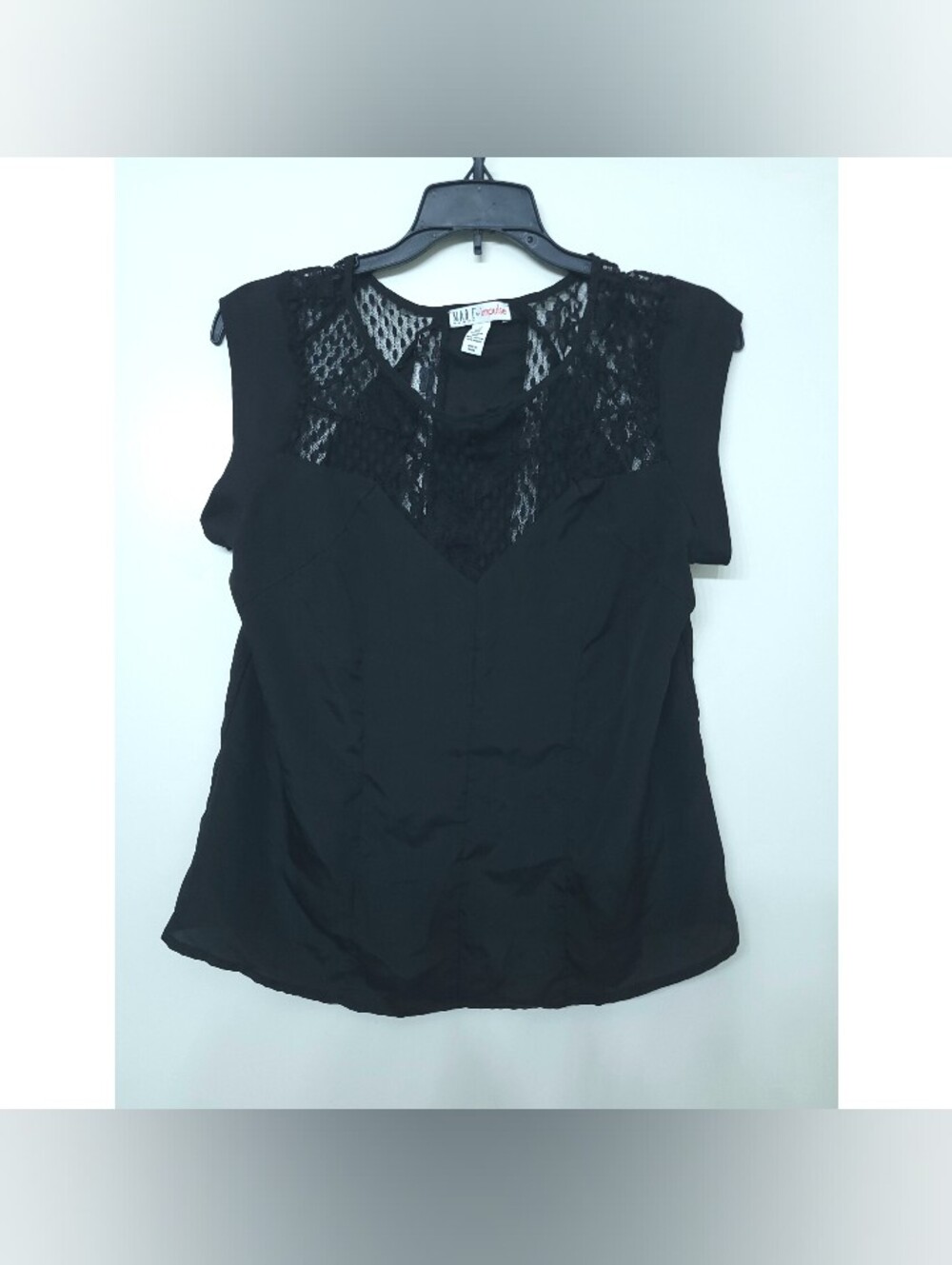 Made for Impulse Fashion Week Black Lace Mesh Top Medium